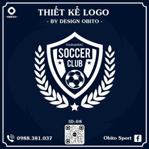 Logo Bóng Đá Xanh Navy - Thiết Kế Khiên Huy Hiệu Đẳng Cấp