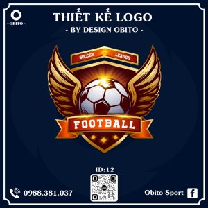 Logo Bóng Đá OBITO Cam Đỏ Vàng – Biểu Tượng Chiến Thắng Mạnh Mẽ
