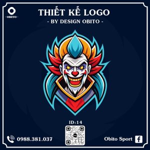 Logo Bóng Đá Màu Cam Đỏ Xanh - Thiết Kế 14 Cá Tính Năng Động