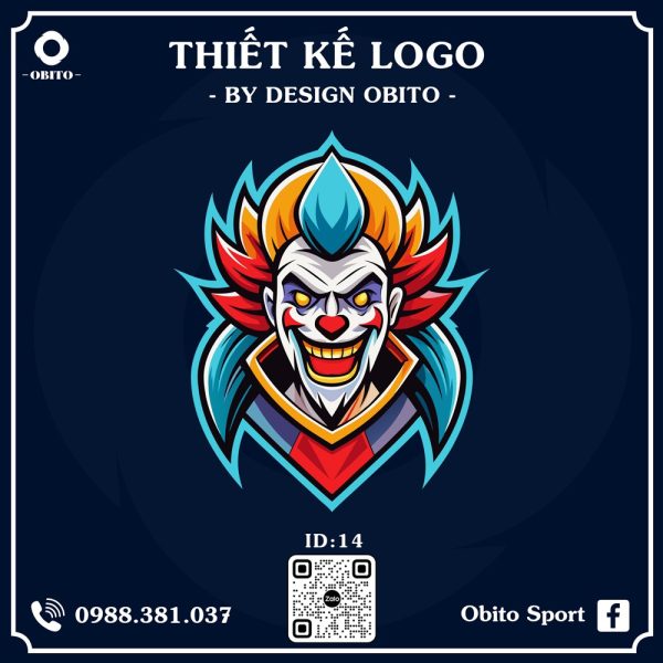 Logo Bóng Đá Màu Cam Đỏ Xanh - Thiết Kế 14 Cá Tính Năng Động