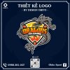 Logo Đội Esports DRAGONS PRO GAMING Nền Đen Cam Lửa