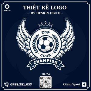 Thiết Kế Logo Bóng Đá Màu Xanh Navy - Design Obito