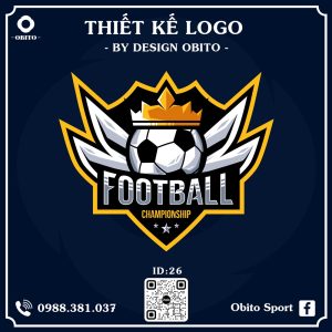 Logo Bóng Đá Xanh Navy Đậm - Thiết Kế Vector Chuyên Nghiệp Tôn Vinh Sức Mạnh & Đẳng Cấp