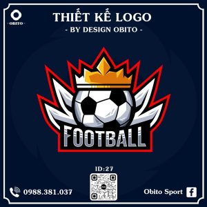 Logo Bóng Đá Xanh Đậm - OBITO Design Đậm Chất Thể Thao