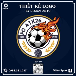 Logo Bóng Đá Xanh Navy - Biểu Tượng Chuyên Nghiệp Dành Cho Đội Bóng Năng Động