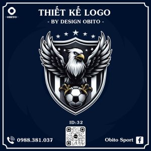 Logo Thể Thao Design Obito Xanh Navy – Biểu Tượng Mạnh Mẽ Cho Đội Bóng