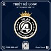 Logo Bóng Đá Đen Trắng Vàng Đồng - Biểu Tượng Vương Miện Quyền Lực