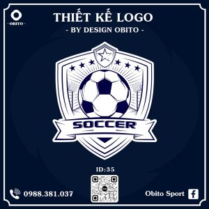 Logo Bóng Đá Obito Sport – màu xanh navy hiện đại, chuyên nghiệp