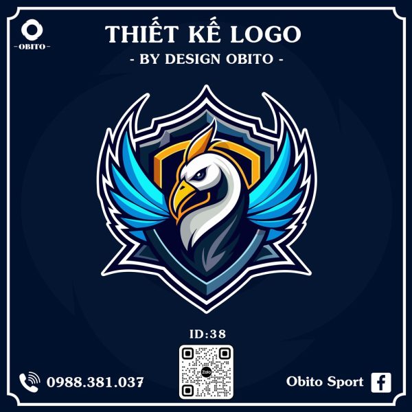 Logo Bóng Đá Obito Sport - Màu Xanh Dương Cá Tính & Hiện Đại