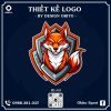 Logo Bóng Đá Cam Đỏ Năng Động – Mã Logo 43