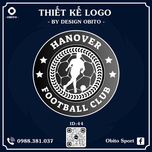 Logo Bóng Đá Xanh Đậm - Thiết Kế Độc Quyền Obito Design