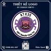 Logo Lớp A7 K35 THPT Nguyễn Công Trứ Màu Tím Đỏ