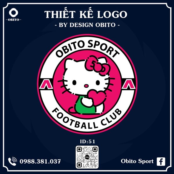 Thiết Kế Logo Hồng Đậm Trẻ Trung – Logo Bóng Đá 51