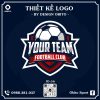 Logo Bóng Đá Xanh Navy YOUR TEAM - Mẫu 56
