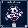 Logo Bóng Đá 57 – Phong Cách Mạnh Mẽ Màu Xanh Than Đậm