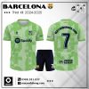 Áo Đấu Barcelona Màu Xanh Lá Mạ - Third Kit 2024/25