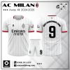 Áo đấu AC Milan sân khách 2024-2025 màu trắng