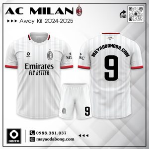 Áo đấu AC Milan sân khách 2024-2025 màu trắng