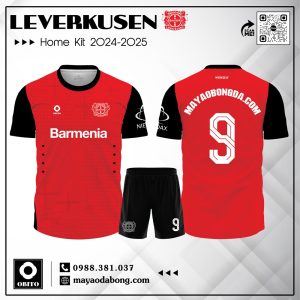Áo Đấu CLB Leverkusen Sân Nhà 2024 - 2025 Màu Đỏ