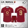 Bộ Quần Áo Bóng Đá AS Roma Sân Nhà 2024–2025 Màu Đỏ Đô