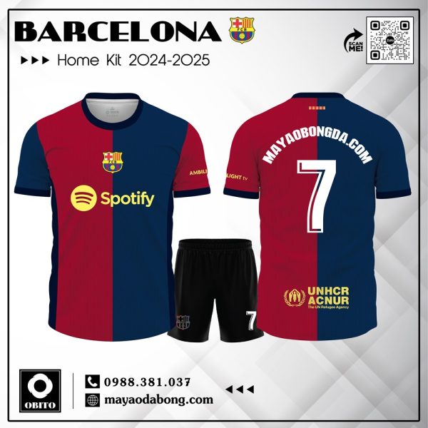 Áo Đấu CLB Barcelona 2024-2025 Sân Nhà