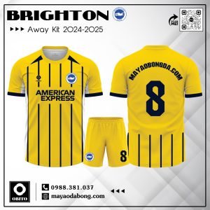 Brighton Away Kit 2024-2025 - Vàng Nổi Bật