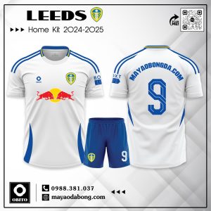 Quần Áo Bóng Đá Leeds United 2024-2025 Sân Nhà Màu Trắng