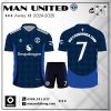 Quần Áo Bóng Đá Manchester United Sân Khách 2024-2025 Màu Xanh Navy