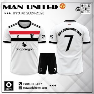 Quần Áo Manchester United Third Kit 2024-2025 - Trắng Hiện Đại