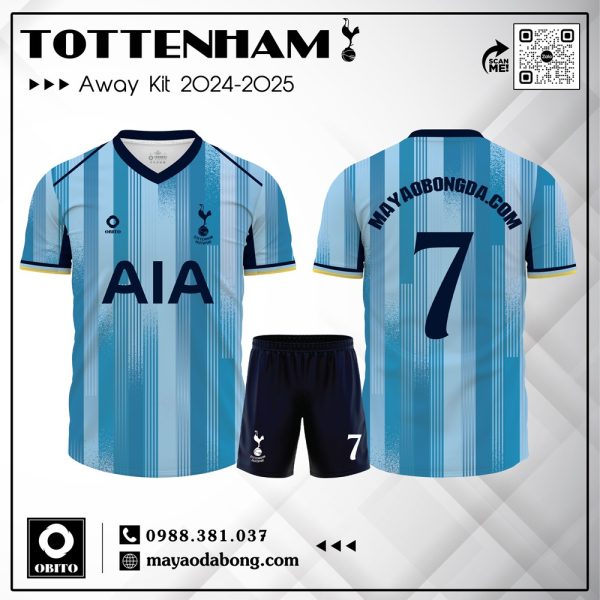 Áo Đấu Tottenham Sân Khách 2024-2025 - Xanh Dương Nổi Bật Và Sang Trọng