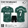Áo bóng đá Tottenham Third Kit 2024-2025 – Xanh rêu đậm nghệ thuật