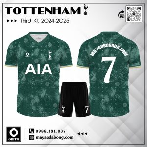 Áo bóng đá Tottenham Third Kit 2024-2025 – Xanh rêu đậm nghệ thuật