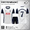 Áo Đấu Tottenham Sân Nhà 2024–2025 Trắng Xanh Navy
