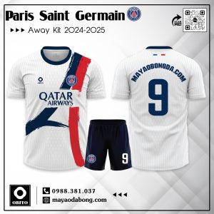 Áo Đấu PSG Sân Khách 2024-2025 - Trắng Tinh Tế & Đậm Chất Đấu Trường