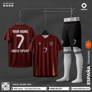Áo Bóng Đá Đội Tuyển Tây Ban Nha Training Màu Đỏ