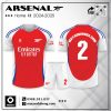 Bộ Quần Áo Thi Đấu Sân Nhà Arsenal 2024-2025 Màu Đỏ