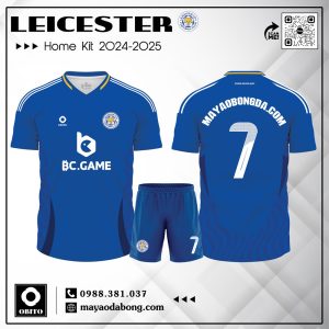 Áo đấu Leicester City sân nhà 2024-2025 xanh hoàng gia