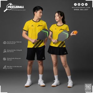 Đồng phục thể thao Pickleball màu vàng - Năng động, chuyên nghiệp