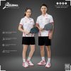 Áo Pickleball trắng viền đỏ – Cá tính đơn giản, hiệu năng tối ưu