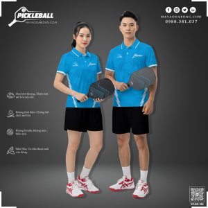 Áo đồng phục thể thao màu xanh dương tươi – Pickleball 29