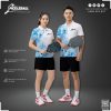 Áo Thể Thao Pickleball Trắng Xanh - Thiết Kế Năng Động, Chất Liệu Siêu Thoáng